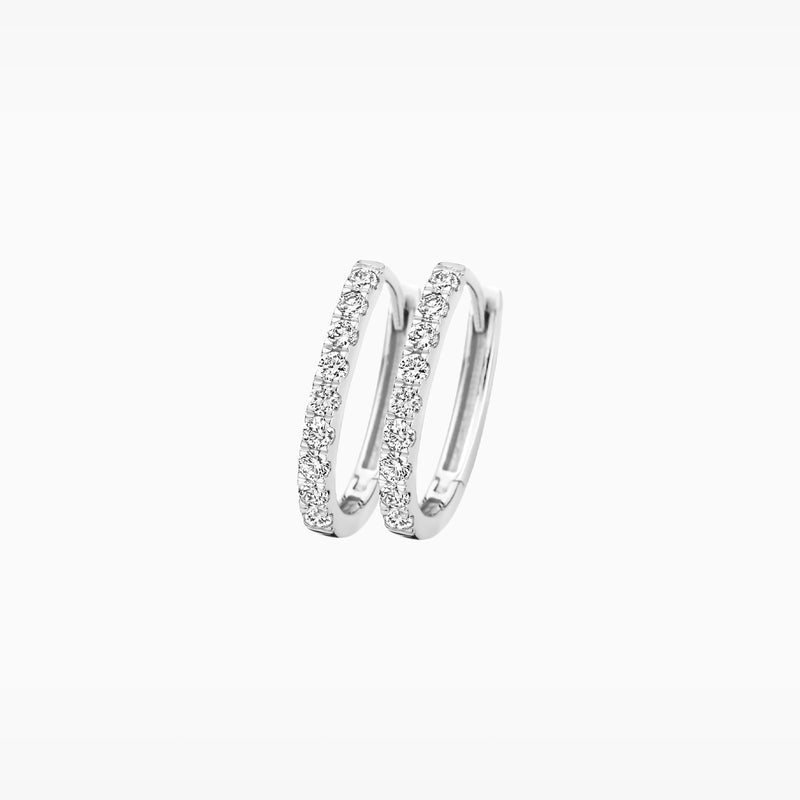 Lab diamonds earrings LG7008W - 14k White gold