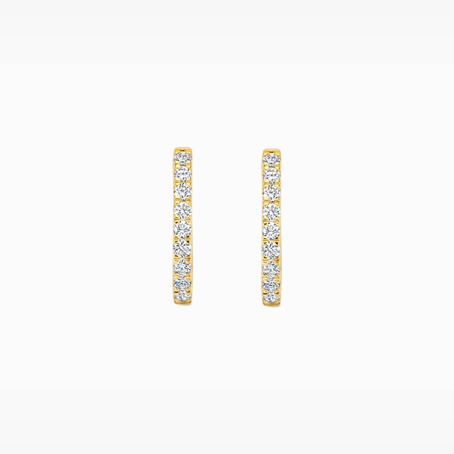Lab diamonds boucles d’oreilles LG7008Y - Or jaune 14k
