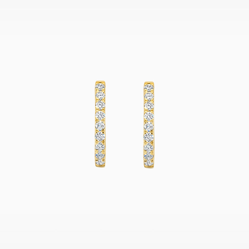 Lab diamonds boucles d’oreilles LG7008Y - Or jaune 14k