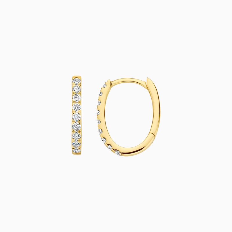 Lab diamonds earrings LG7008Y - 14k Yellow gold
