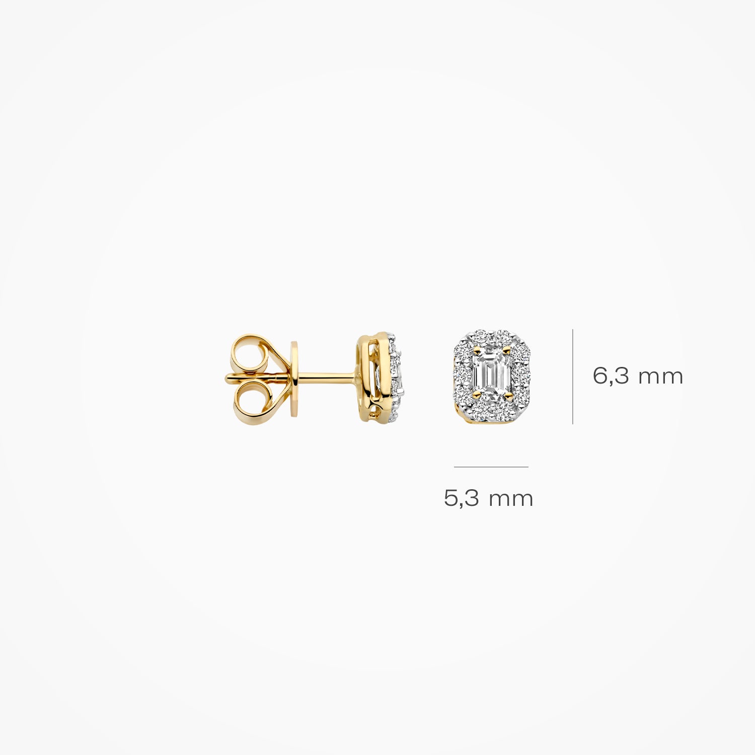 Lab Diamonds Earstuds LG7010Y - 14k Yellow Gold