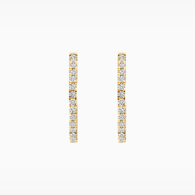 Lab Diamonds Earrings LG7013Y - 14k Yellow Gold