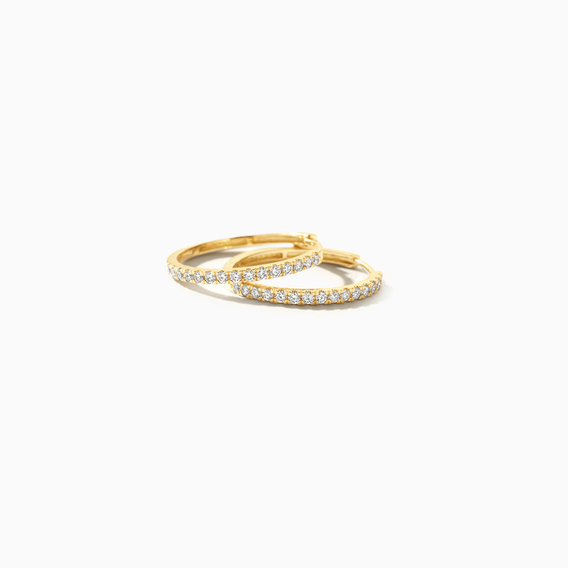 Labor Diamanten Ohrringe LG7013Y - 585er Gelbgold