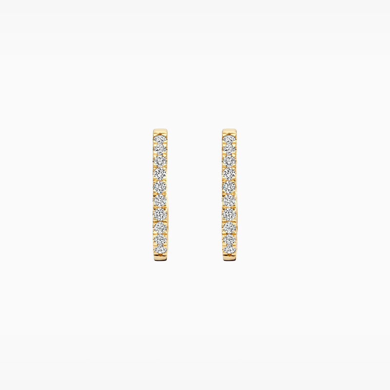 Lab Diamonds Earrings LG7014Y - 14k Yellow Gold