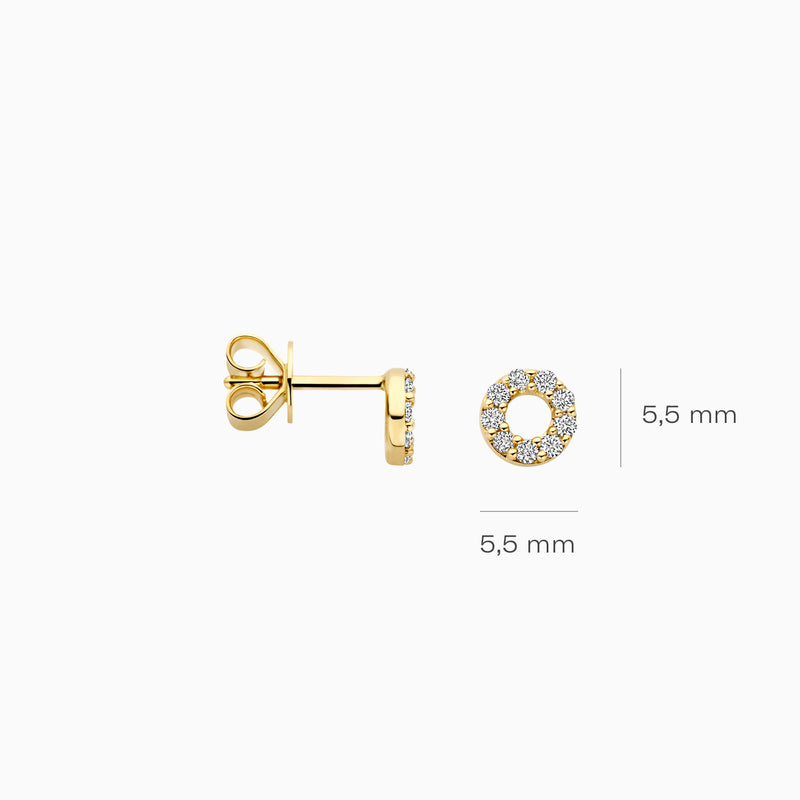 Lab Diamonds Earstuds LG7016Y - 14k Yellow Gold