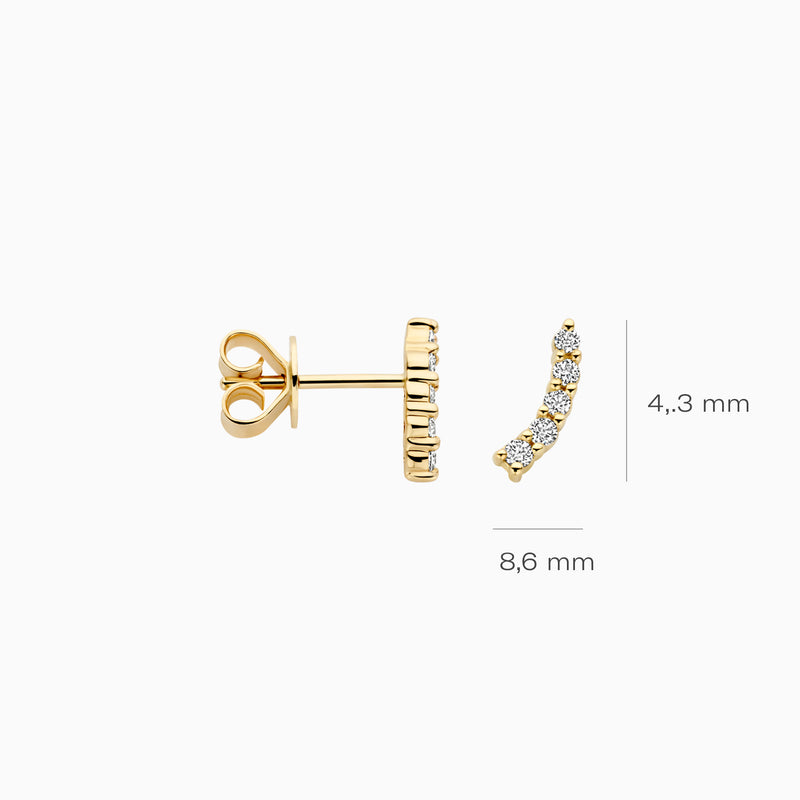 Lab Diamonds Earstuds LG7019Y - 14k Yellow Gold