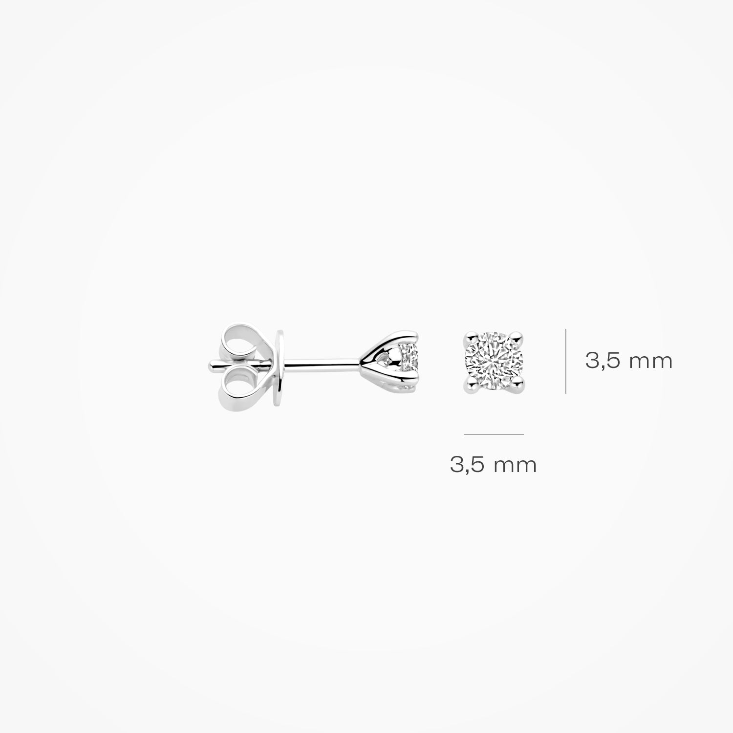 Lab Diamonds Earstuds LG7020W - 14k White Gold