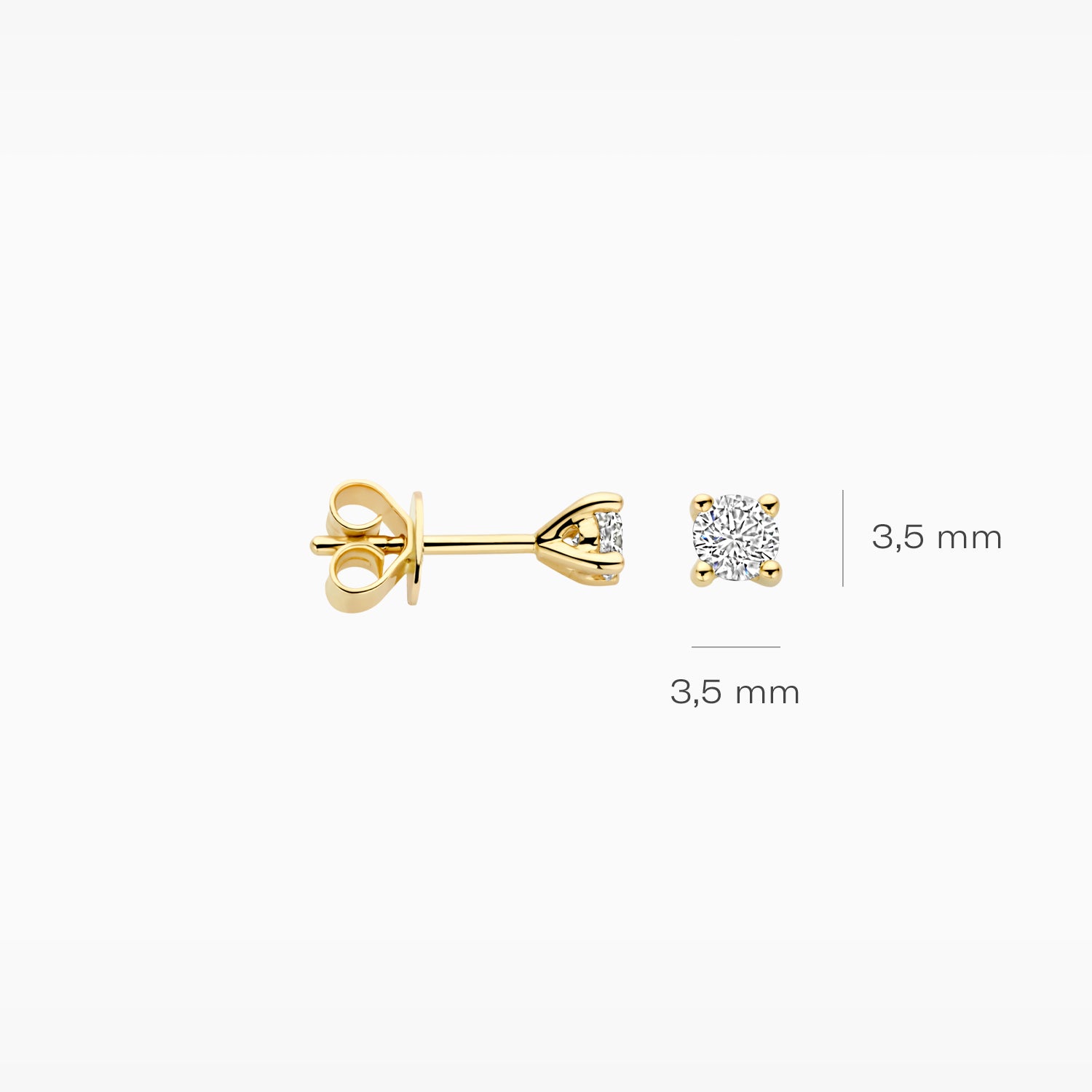 Lab Diamonds Earstuds LG7020Y - 14k Yellowgold