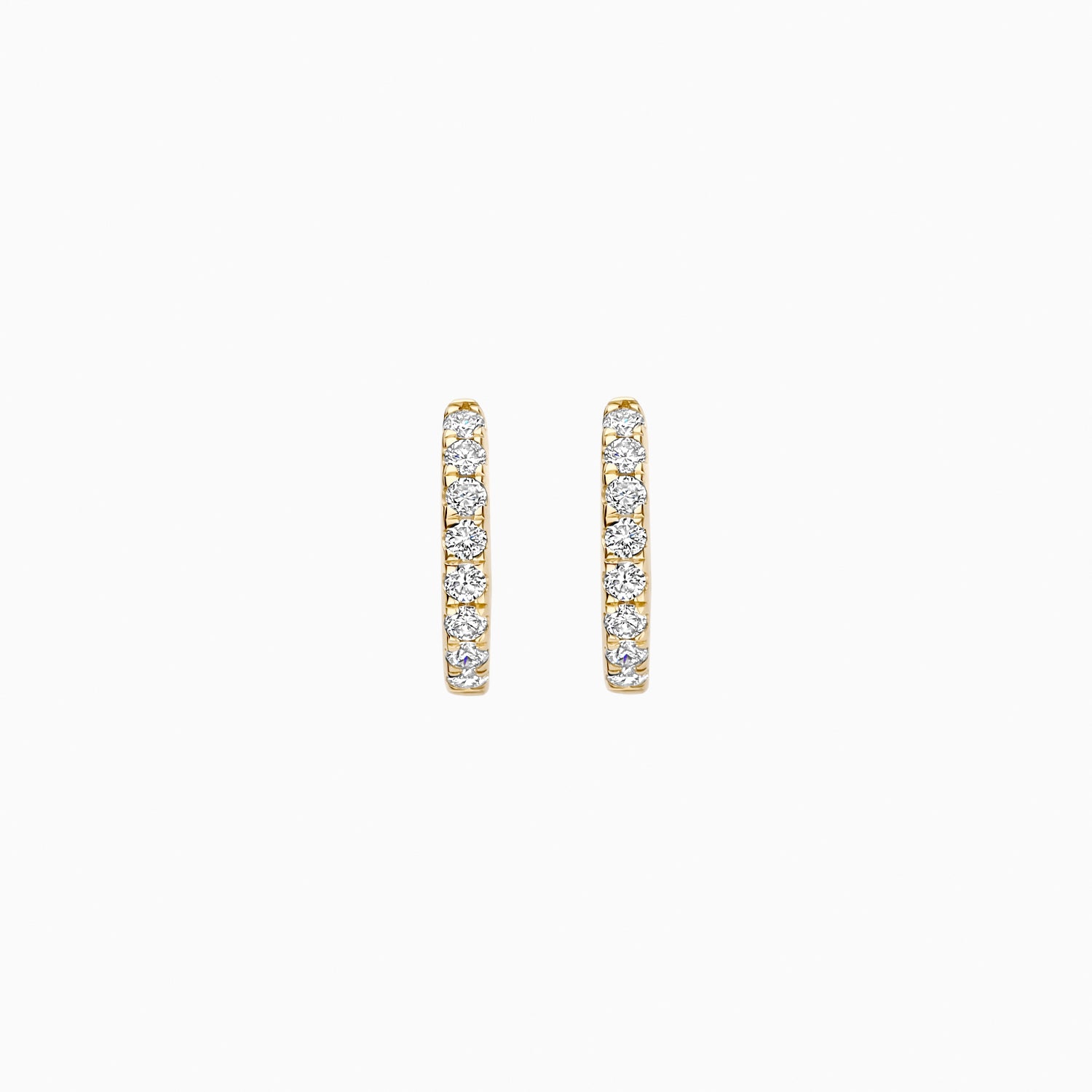 Lab diamonds oorringen LG7029Y - 14k Geelgoud