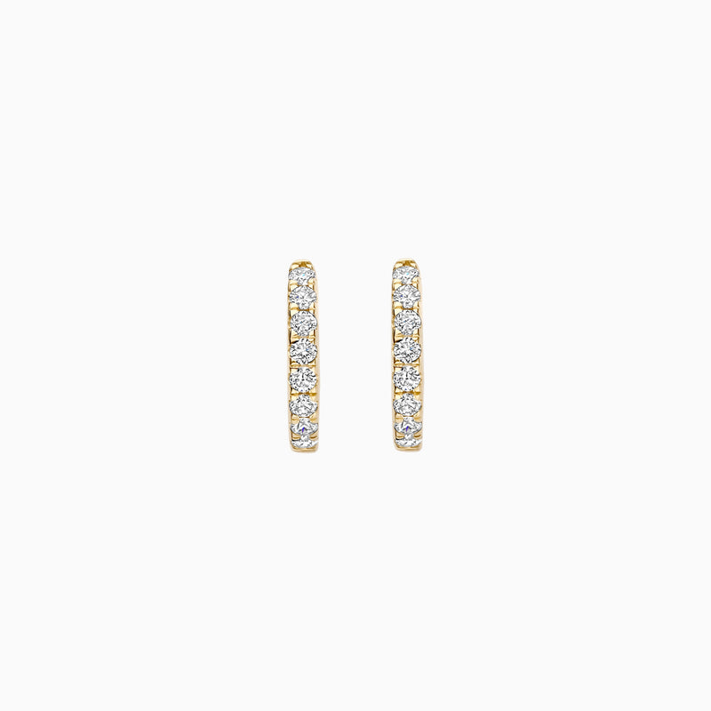 Lab diamonds oorringen LG7029Y - 14k Geelgoud