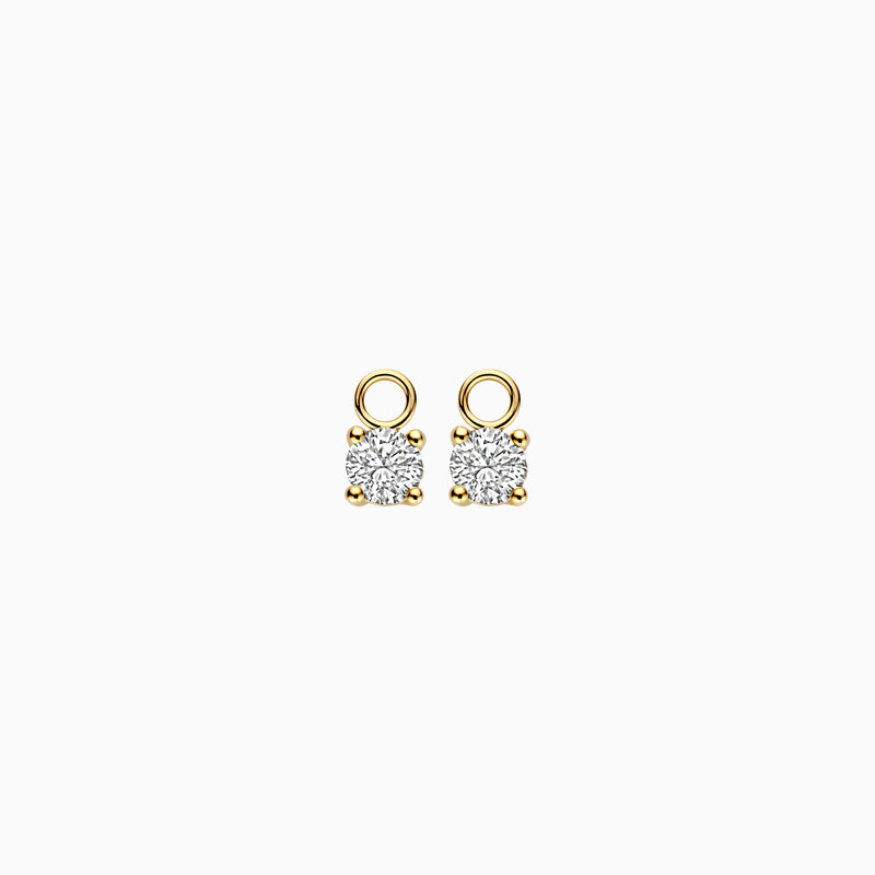 Diamants de laboratoire Breloques d'oreilles LG9000Y/S - 14k jaune or