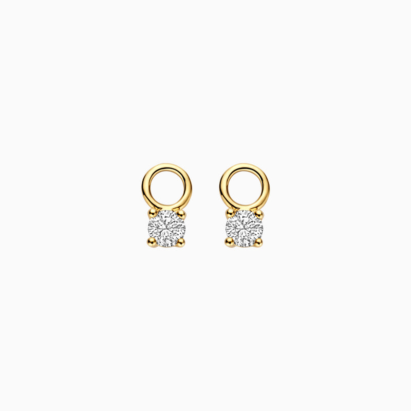 Diamants de laboratoire Breloques d'oreilles LG9000Y - Or jaune 14k