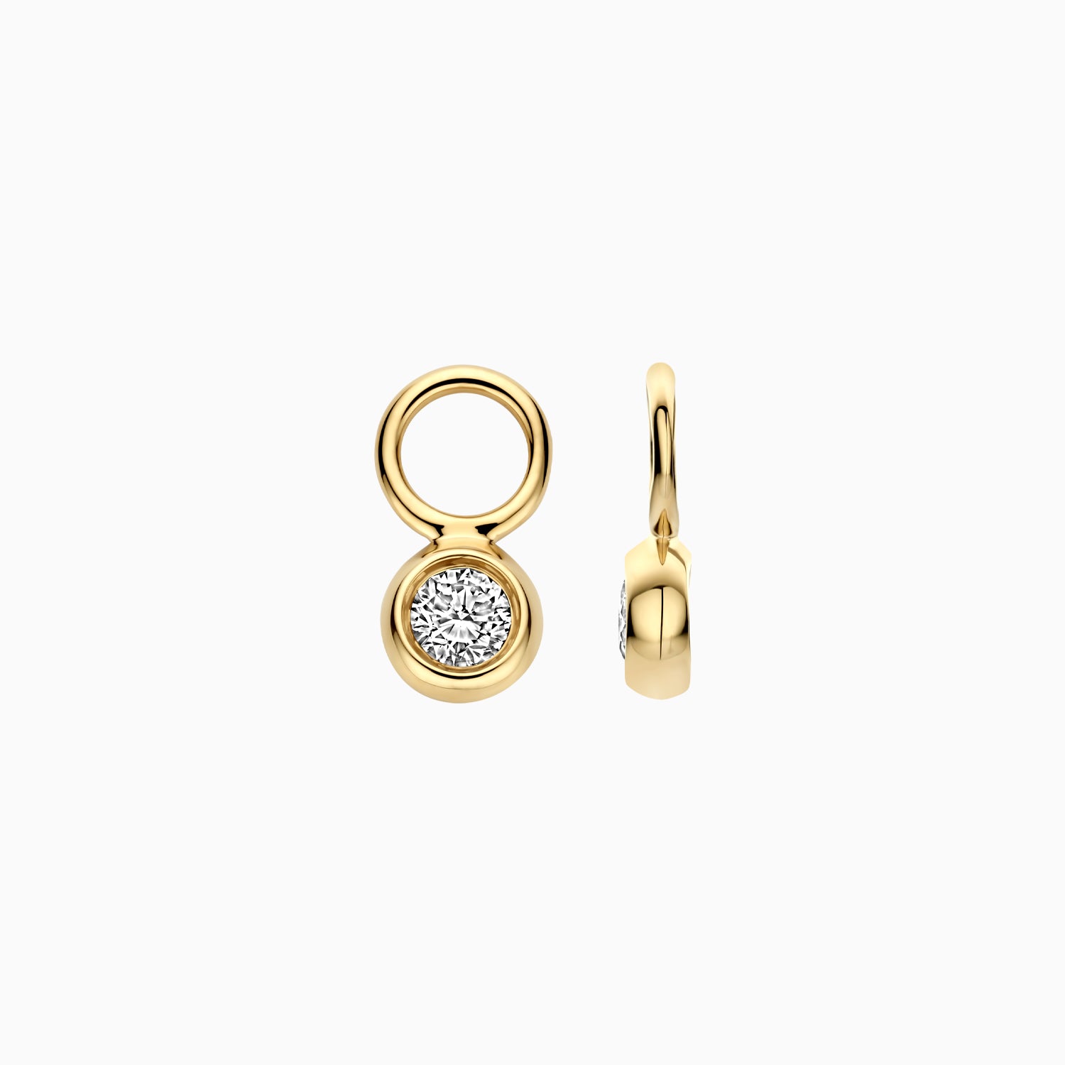 Diamants de laboratoire Breloques d'oreilles LG9002Y/L - Or jaune 14k