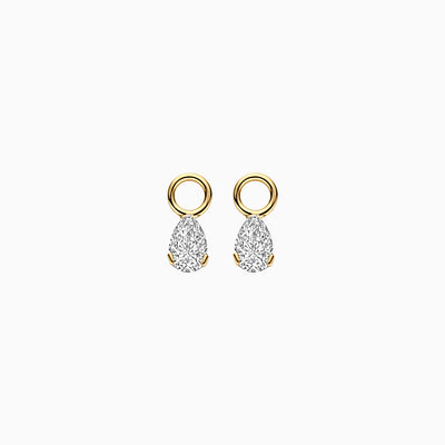 Lab Diamonds Breloques d'oreilles LG9004Y/S - Or jaune 14k