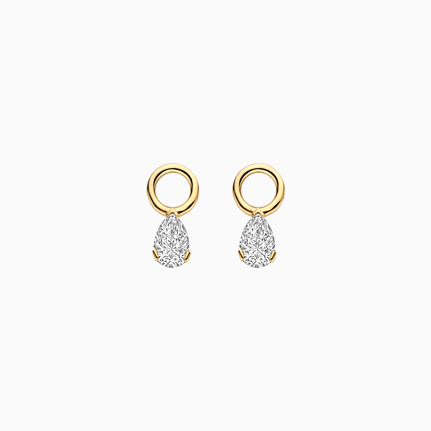 Diamants de laboratoire Breloques d'oreilles LG9004Y - Or jaune 14k