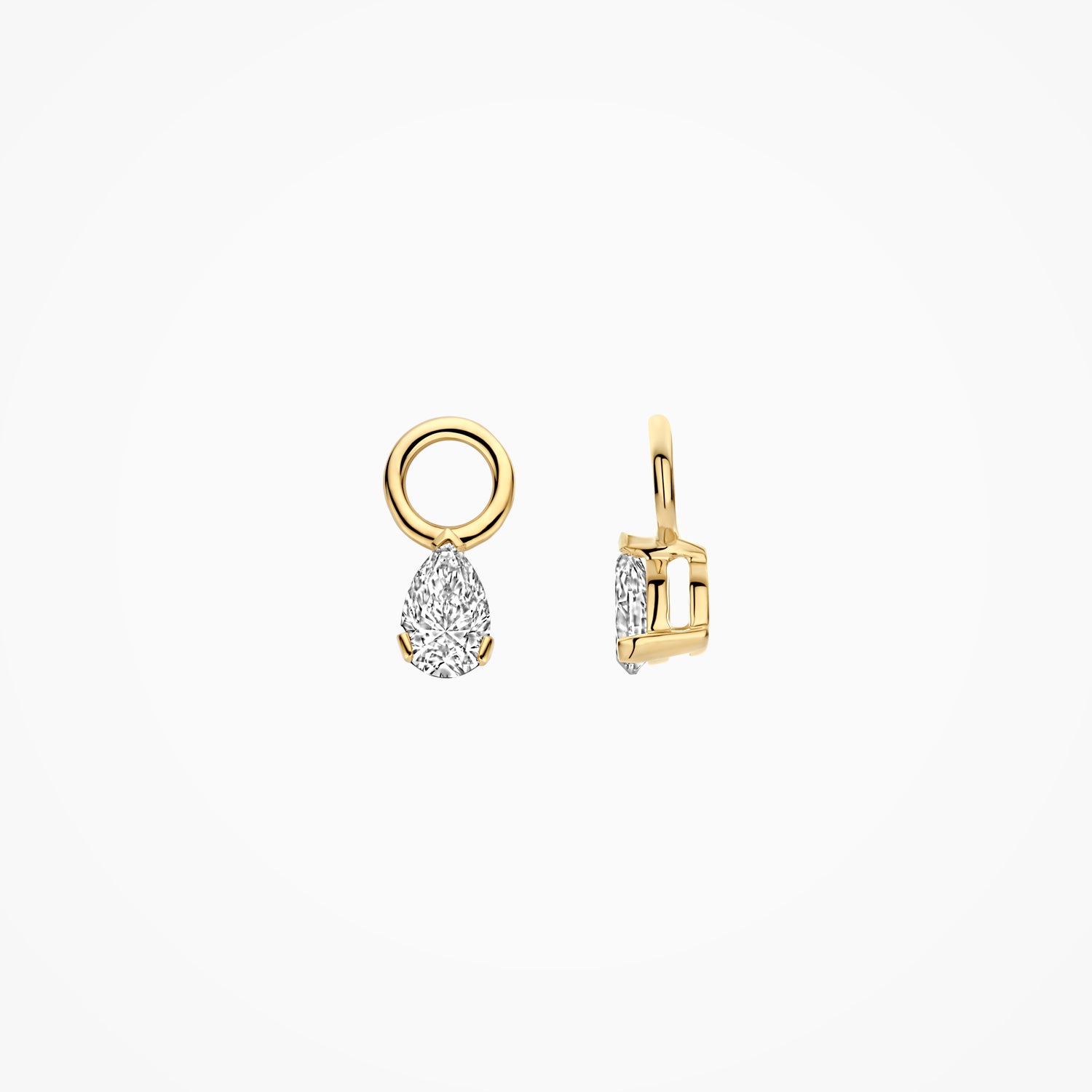 Diamants de laboratoire Breloques d'oreilles LG9004Y - Or jaune 14k