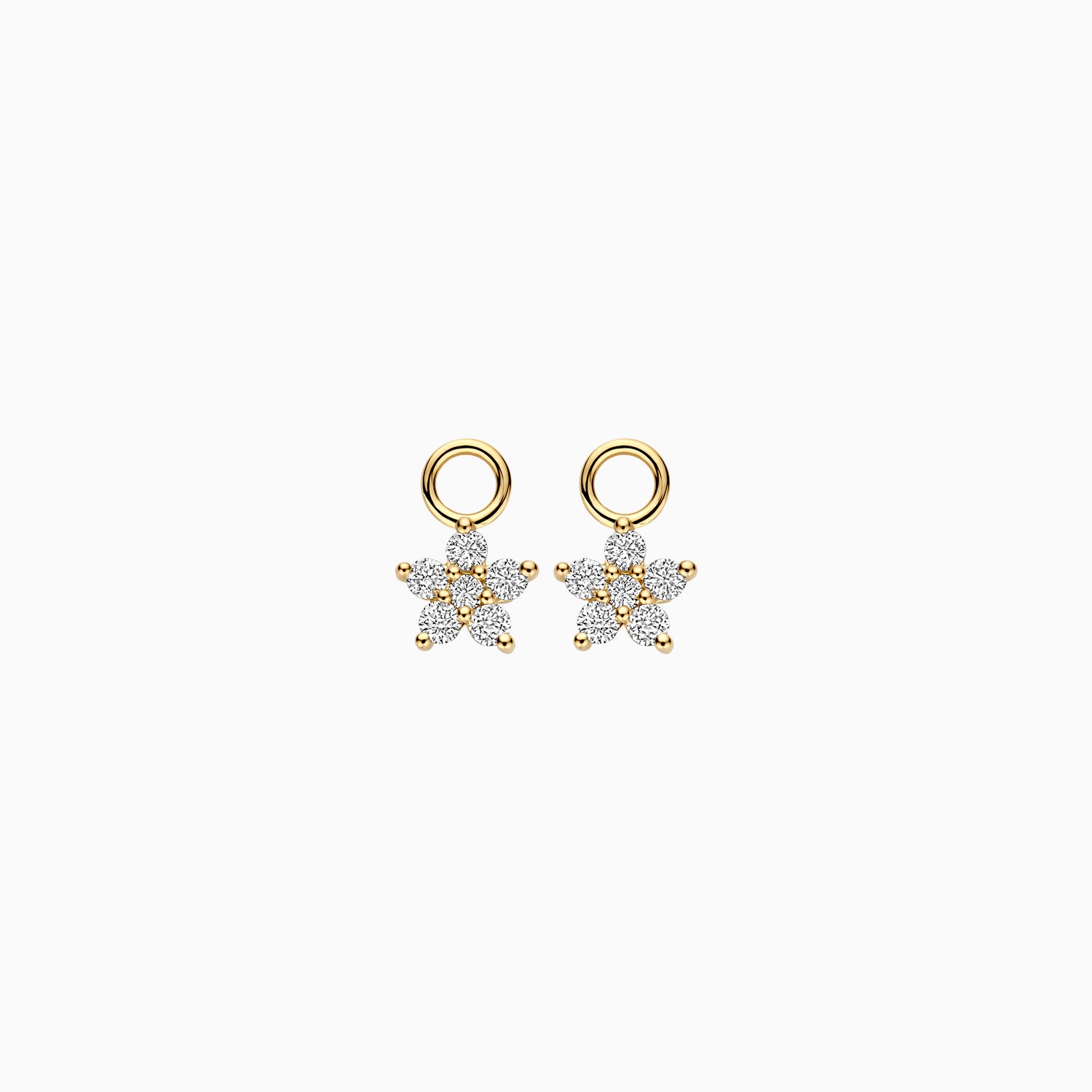 Diamants de laboratoire Breloques d'oreilles LG9005Y/S - Or jaune 14K