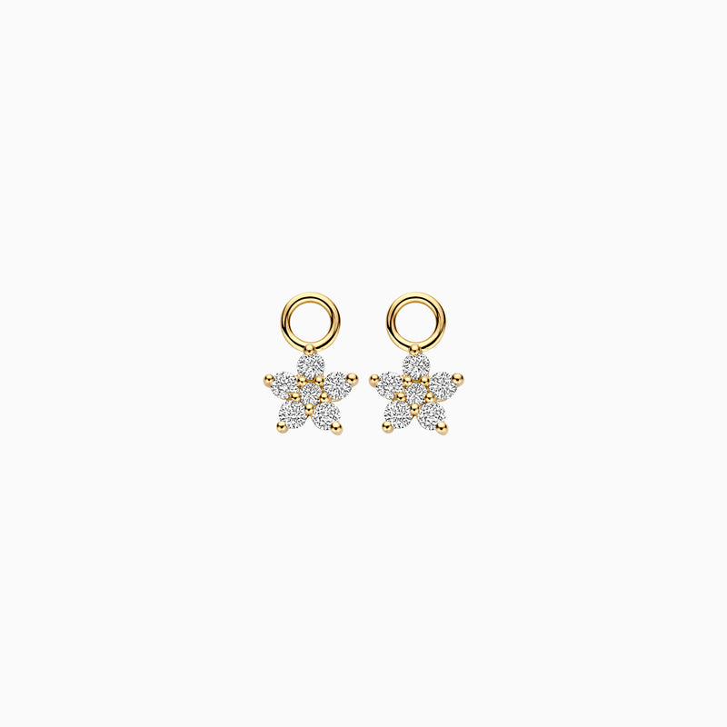 Diamants de laboratoire Breloques d'oreilles LG9005Y/S - Or jaune 14K