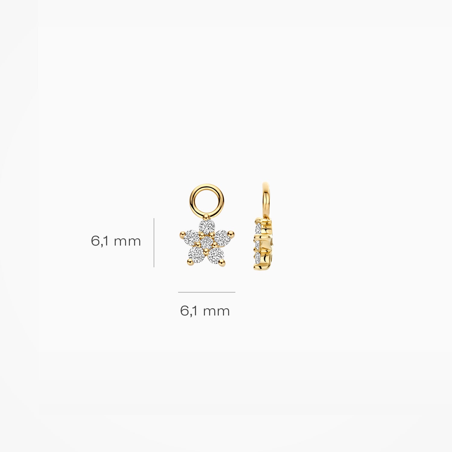 Lab Diamonds Ear charms LG9005Y/S - 14k Yellow Gold