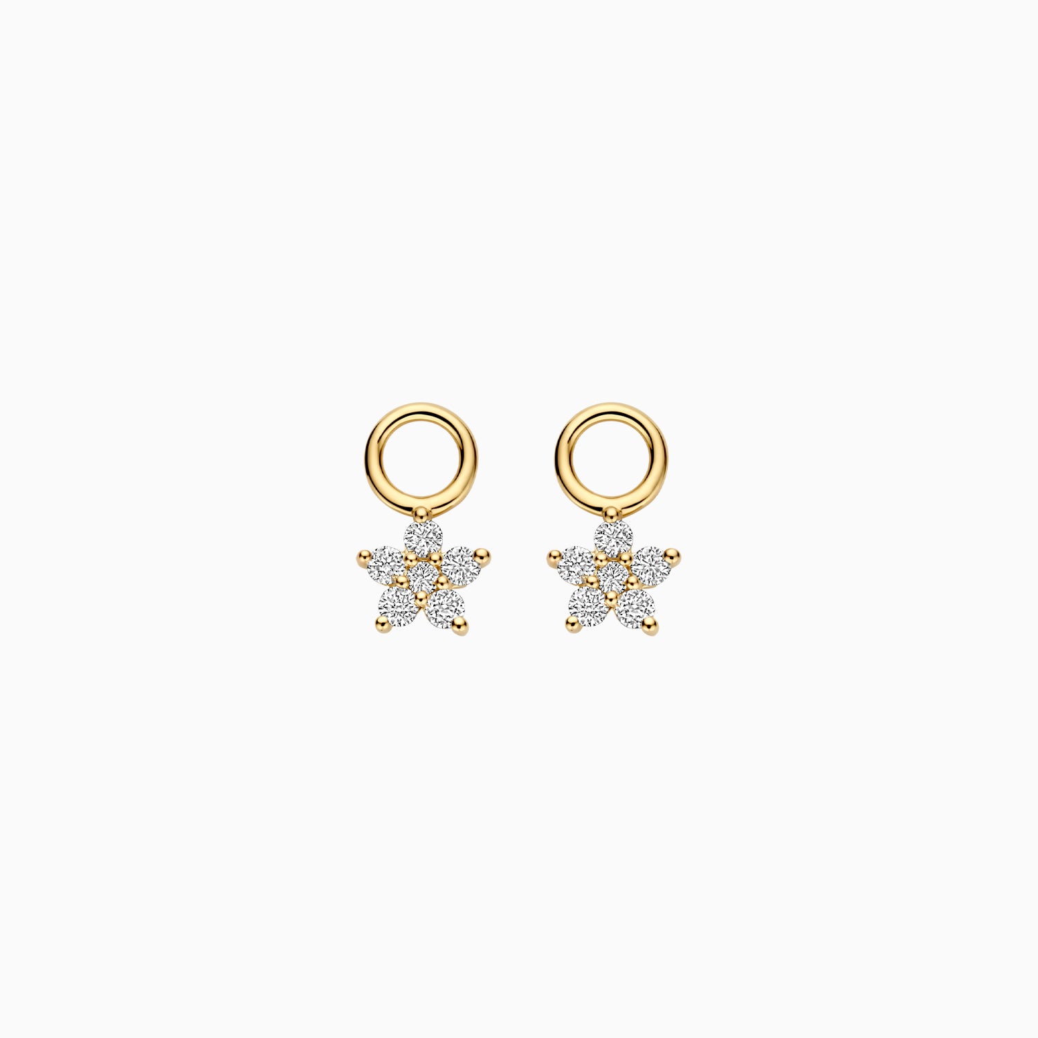 Lab Diamonds Breloques d'oreilles LG9005Y - Or jaune 14k