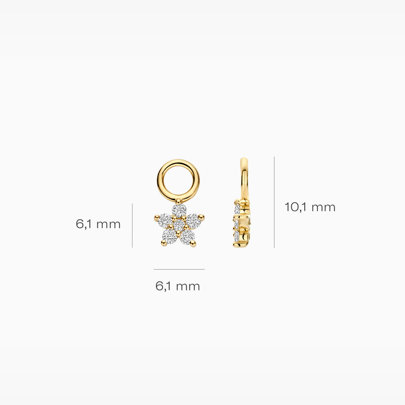 Lab Diamonds Ear charms LG9005Y - 14k Yellow Gold