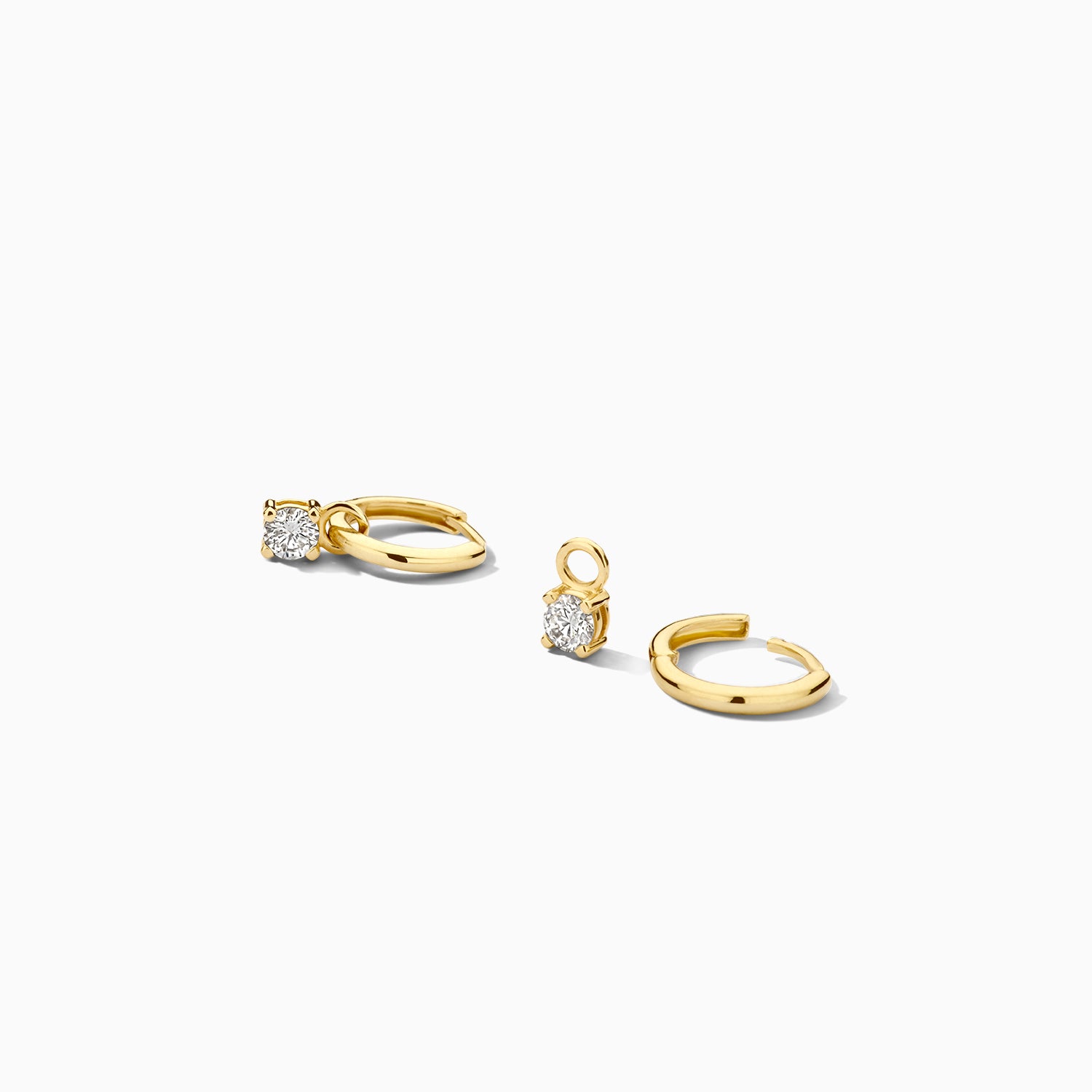 Diamants de laboratoire Breloques d'oreilles LG9006Y/S - 14k Or
