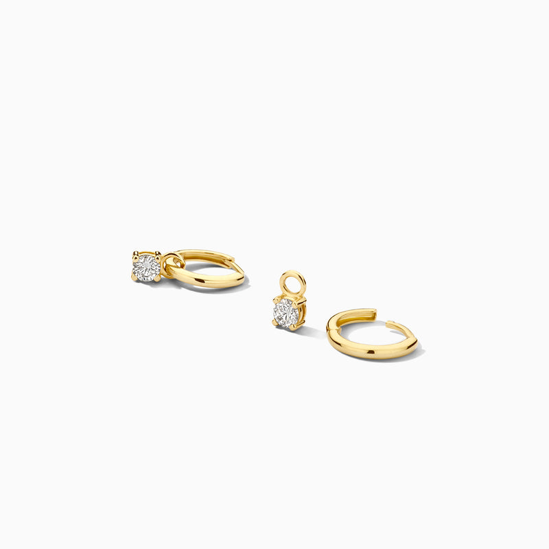 Diamants de laboratoire Breloques d'oreilles LG9006Y/S - 14k Or