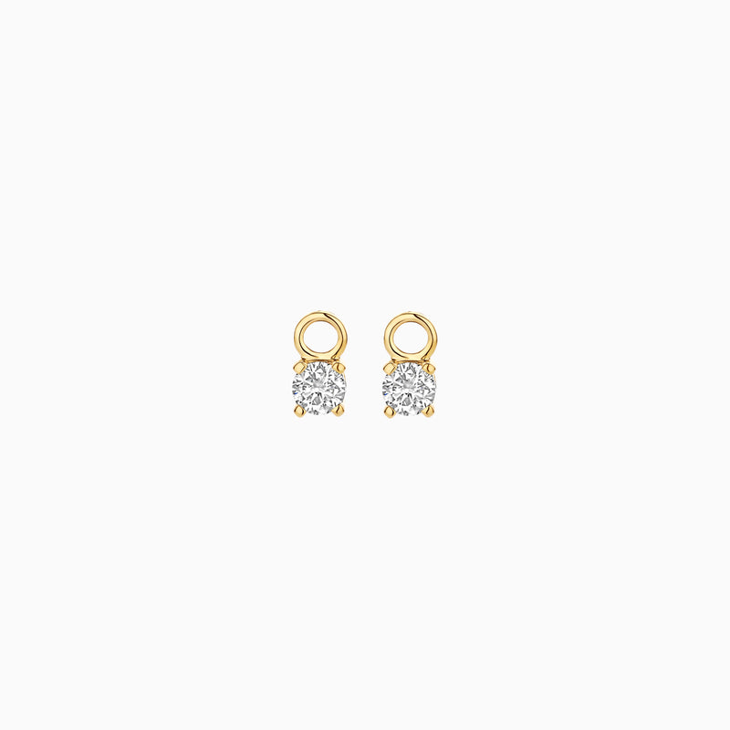 Diamants de laboratoire Breloques d'oreilles LG9006Y/S - 14k Or