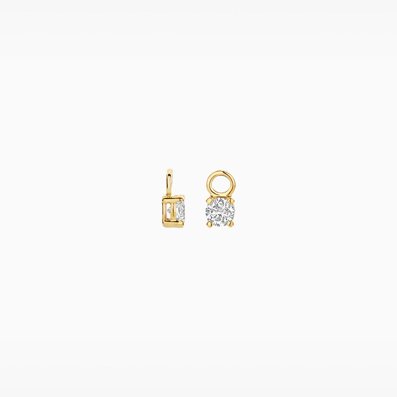 Diamants de laboratoire Breloques d'oreilles LG9006Y/S - 14k Or