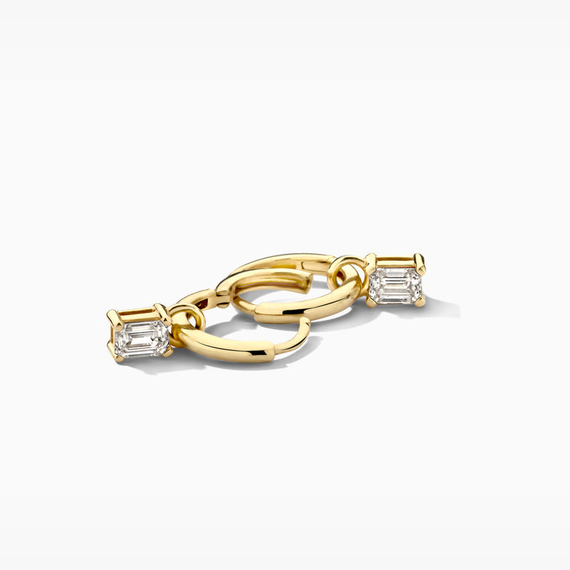 Diamants de laboratoire Breloques d'oreilles LG9007Y/S - Or 14K