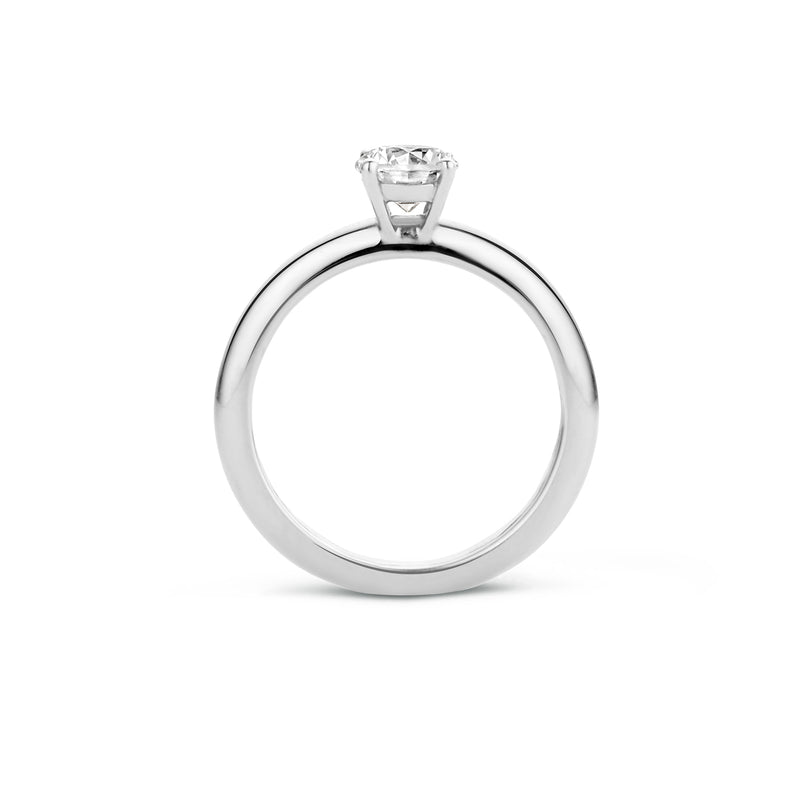 Bague 1121wzi - Or blanc avec zircone