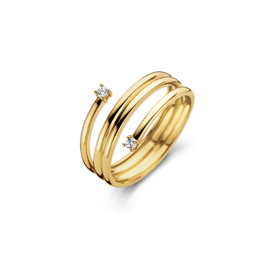Ring 1203YZI - 14k Yellow gold with zirconia