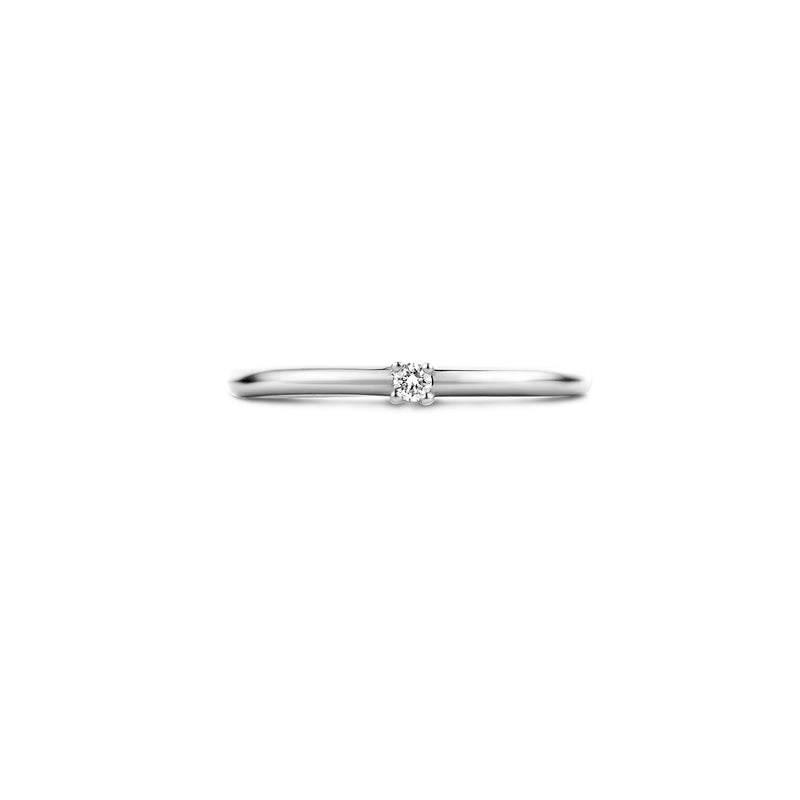 Diamond ring 1600WDI - 14k White gold