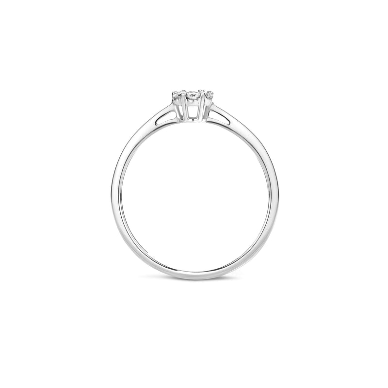 Ring 1611WDI - 585er Weißgold mit Diamant