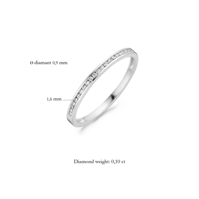 Ring 1631WDI - 14k White gold with Diamond