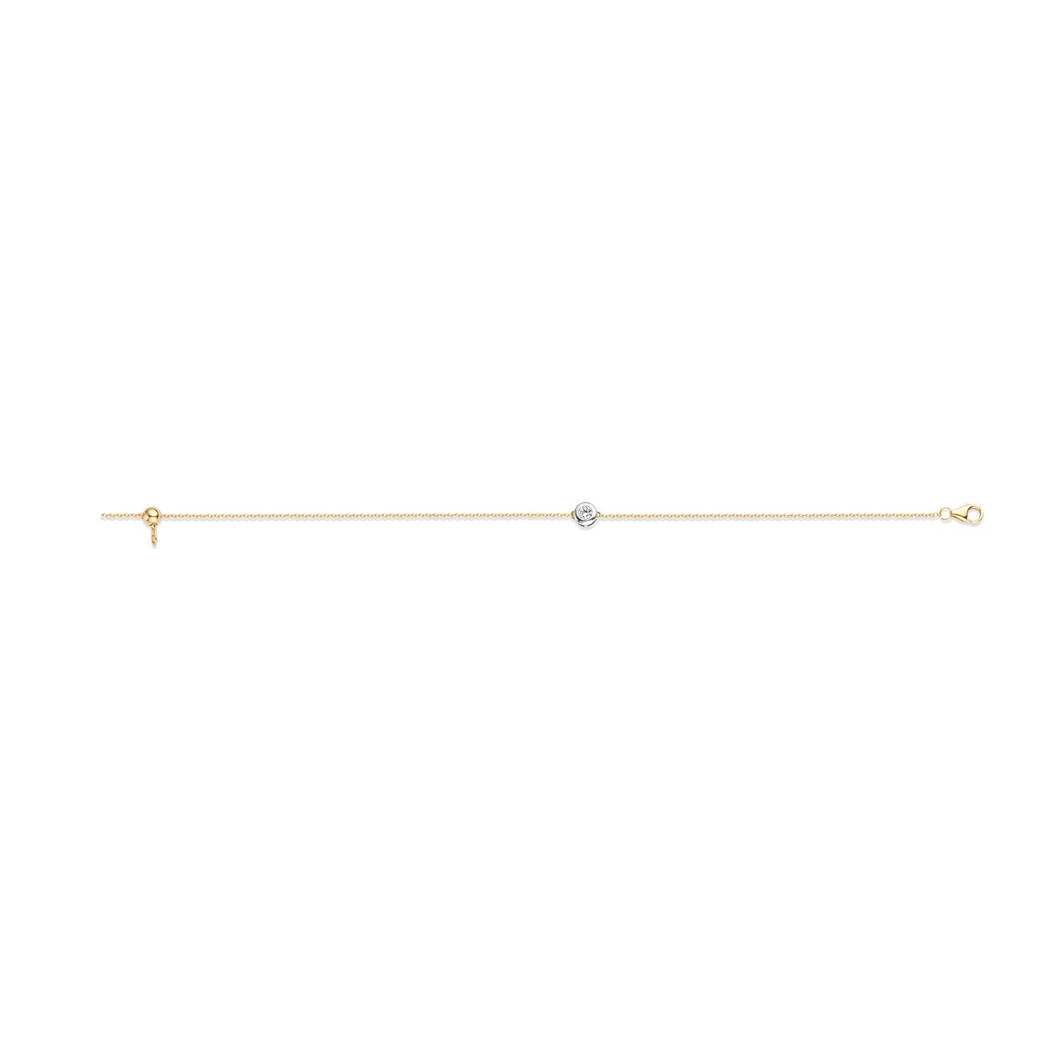 Armband 2167BZI - 585er Gelbgold und Weißgold mit Zirkonia