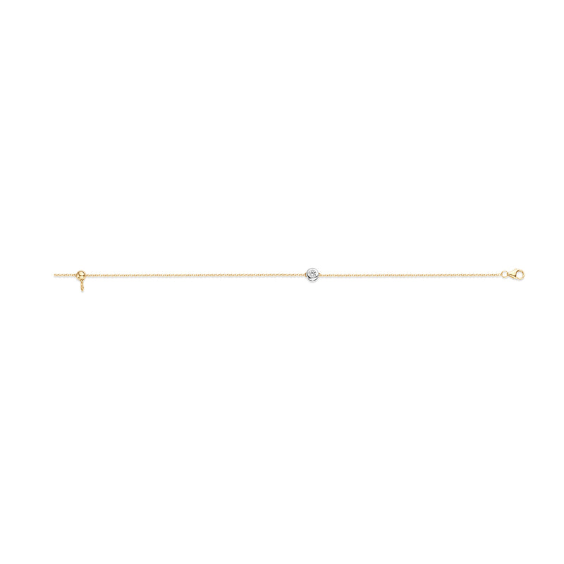 Armband 2167BZI - 585er Gelbgold und Weißgold mit Zirkonia