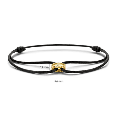 Bracelet 2176YGO - 14k Yellow Gold with silk cord