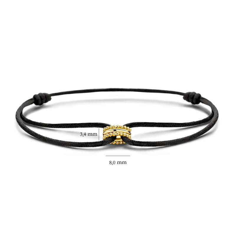 Bracelet 2176YGO - 14k Yellow Gold with silk cord