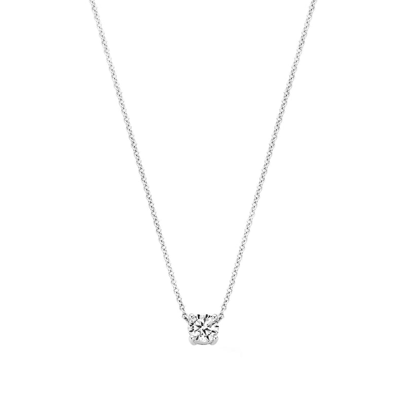 Collier 3049WZI - 14k Wit goud met zirkonia