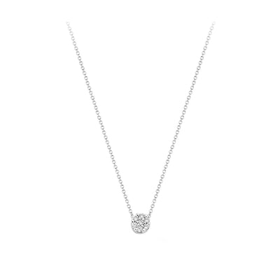 Necklace 3077WZI - 14k White Gold with zirconia