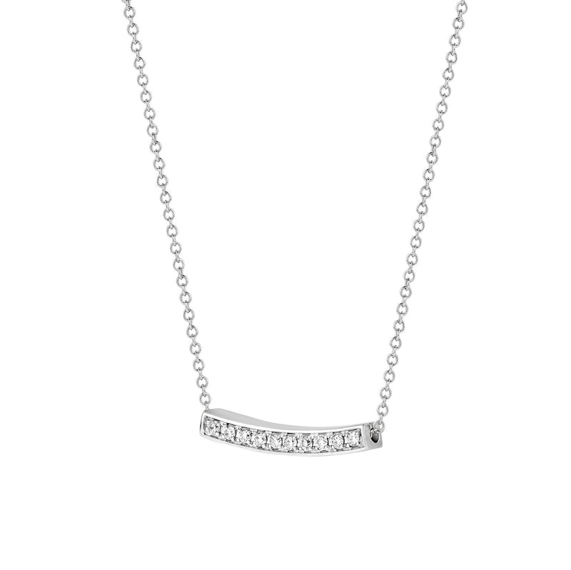 Necklace 3605WDI - 14k White gold with Diamond