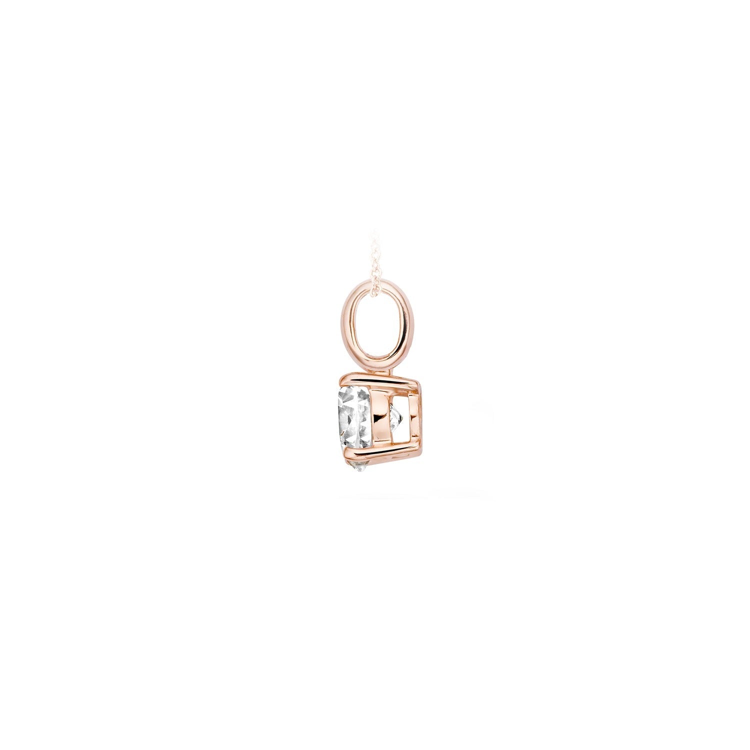 Hanger 6053RZI - 14k Rosé goud met zirkonia