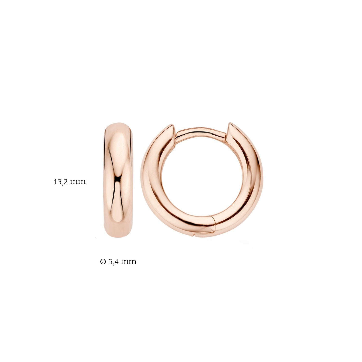 Earrings 7026RGO - 14k Rose Gold