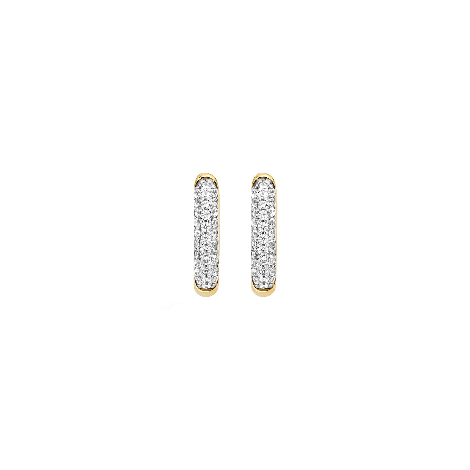 Boucles d'oreilles 7140YZI - Or jaune 14k avec zircone