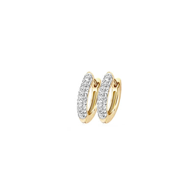 Boucles d'oreilles 7140YZI - Or jaune 14k avec zircone