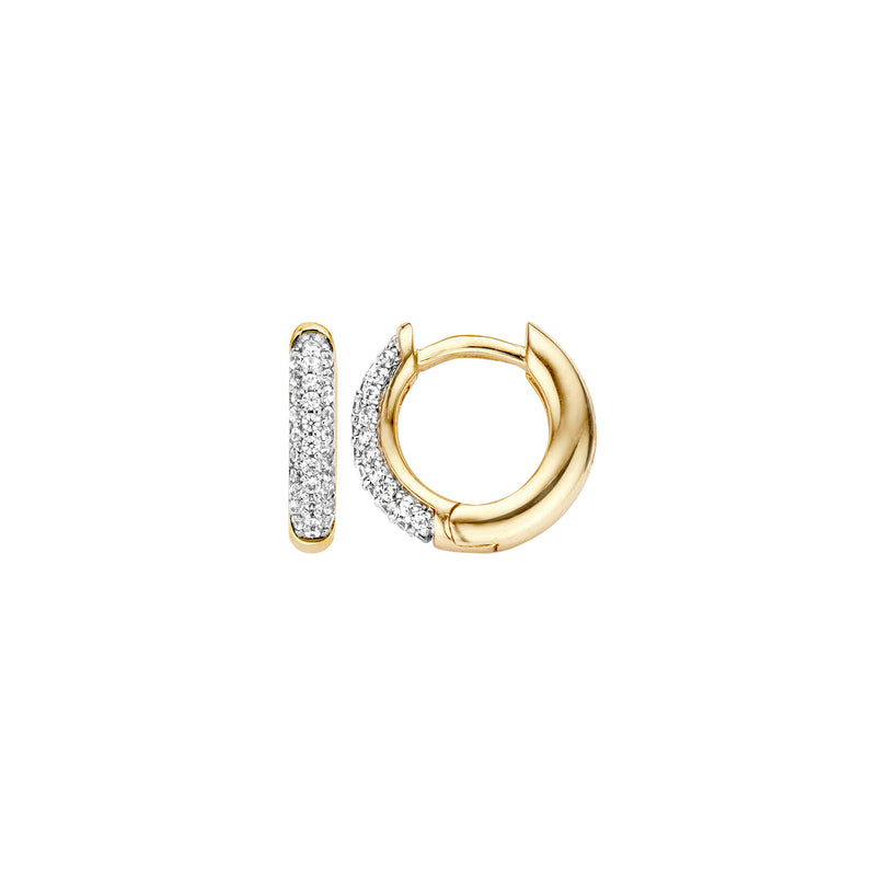 Boucles d'oreilles 7140YZI - Or jaune 14k avec zircone