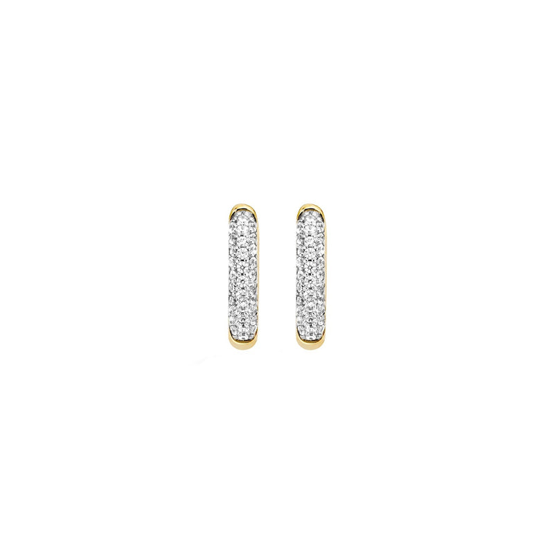 Boucles d'oreilles 7140YZI - Or jaune 14k avec zircone