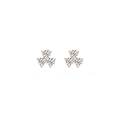 Earstuds 7197RZI - 14k Rose Gold with zirconia