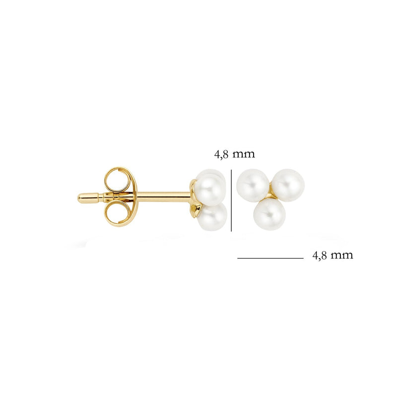 Ohrstecker 7200YPW - 585er Gelbgold mit Perle